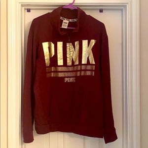 Pink Pullover with zipper